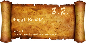 Bugyi Renátó névjegykártya